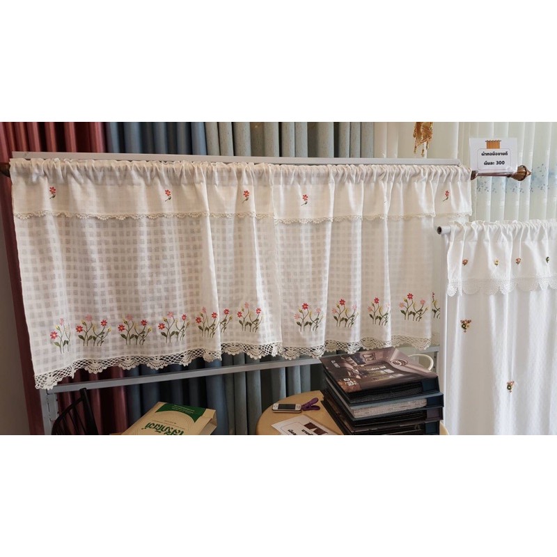 Curtains & Blinds 250 บาท ผ้าม่านผ้าฝ้ายมินิมอลครึ่งหน้าต่าง Home & Living