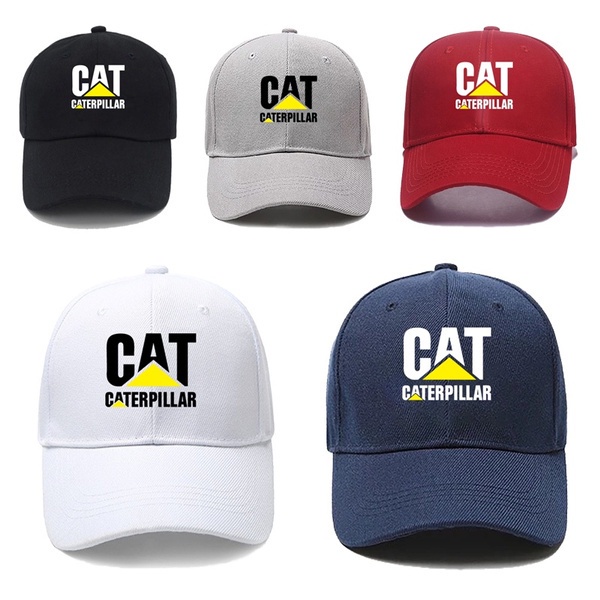 หมวกแฟชั่นคลาสสิก CAT Caterpillar พิมพ์หมวก Unisex หมวกบุรุษเบสบอลหมวกผู้หญิงหมวกกีฬากลางแจ้ง