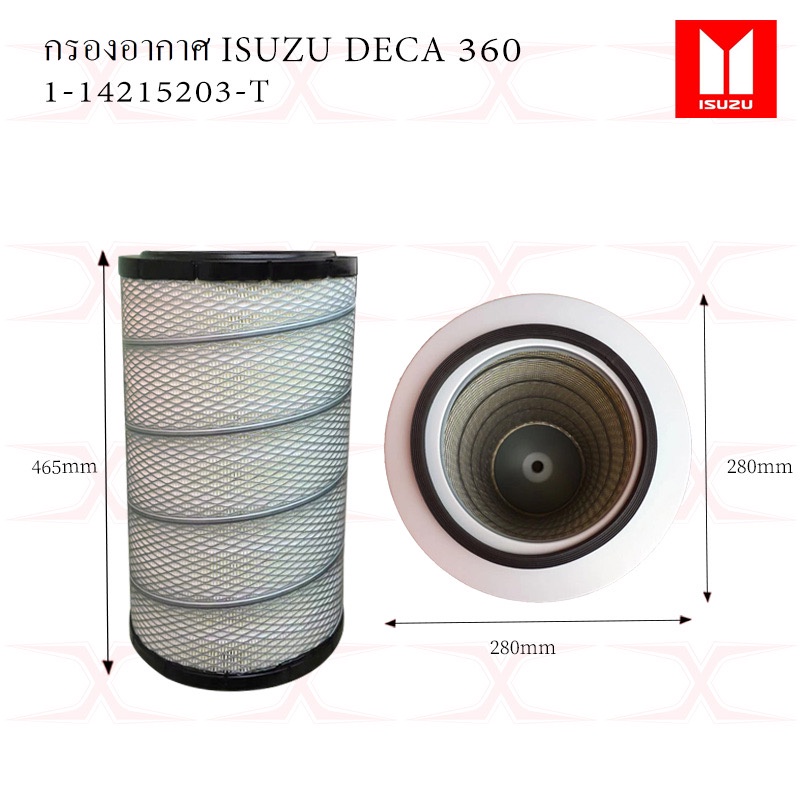 (ซื้อ3แถม1)กรองอากาศ ISUZU DECA360, EURO III,GXZ,FXZ,320