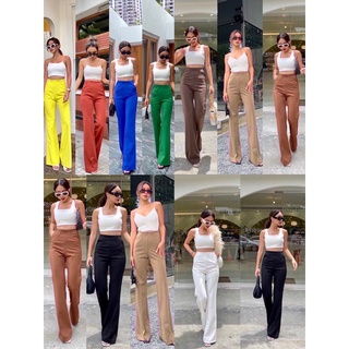 🦋🦋Nanda korean high-waist pants  กางเกงขายาวรุ่นใหม่ปังมาก ทรงสวยขั้นสุดดีไซน์สไตล์เกาหลี