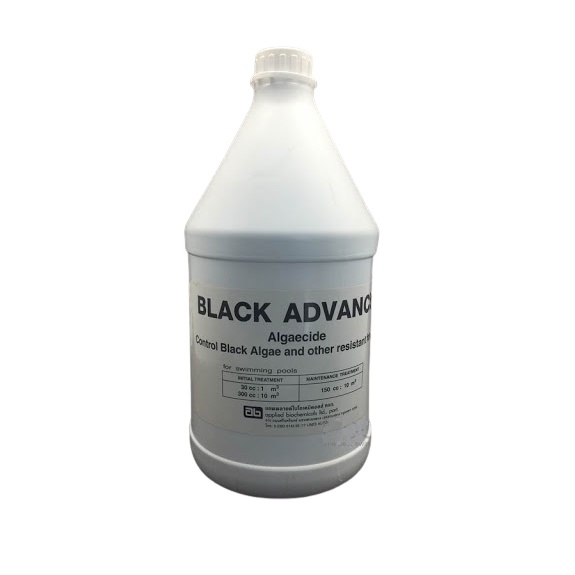 Black Advance น้ำยากำจัดตระใคร่น้ำดำ สำหรับสระว่ายน้ำ 1 แกลลอน BLACKADVANCE