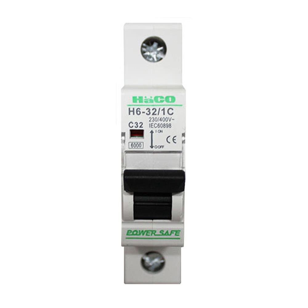 เบรกเกอร์ HACO H6-32/1C 32A