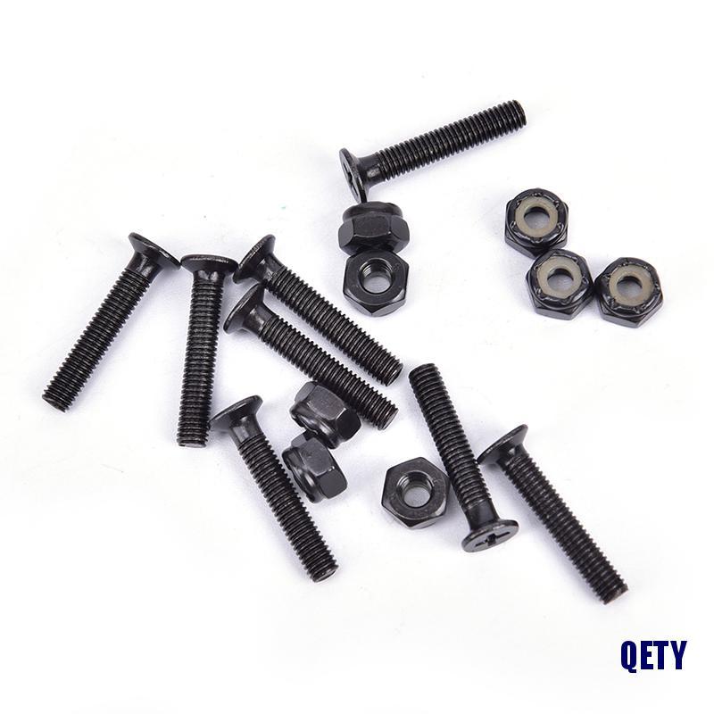 Pack of 8 Sets Skateboard Longboard Hardware Screws Mounting BolY*QE