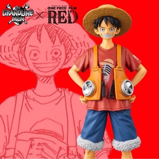 Luffy Film Red ของแท้ JP แมวทอง - Grandline Men Banpresto [โมเดลวันพีช]