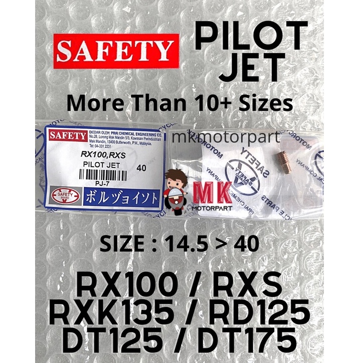 [ SAFETY ] PILOT JET Yamaha RX100 / RXS / RXK115 / RXK135 / RX KING / DT125 2A6 18G / DT175 2A7 18L 