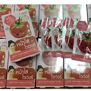 (ยกกล่อง 6 ซอง) Smooto Tomato Collagen White Serumสมูทโตะ โทเมโท คอลลาเจน ไวท์ เซรั่มเซรั่มออร่าไวท์ หน้าใส x 10