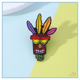 ★ Crash Bandicoot - Aku Mask เข็มกลัด ★ เข็มกลัด รูปเกม Doodle Enamel Pins สําหรับติดกระเป๋าเป้สะพายหลัง 1 ชิ้น