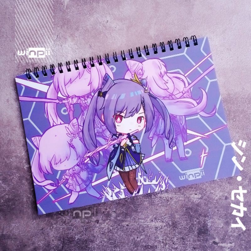 สมุดบันทึกเกม Genshin Impact Keqing