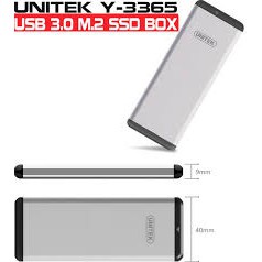 กล่องแปลง M2 Sata SSD เป็น Unitek Y-3365 ฮาร์ดไดรฟ์แบบพกพามาตรฐาน 3.0 (สีเทา)