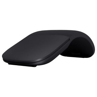 Microsoft New Arc Mouse Bluetooth, Ultra-slim and lightweight  ไมโครซอฟท์ เม้าส์ บลูทูธ บางเบา- ELG-00005 - Black (สีดำ)