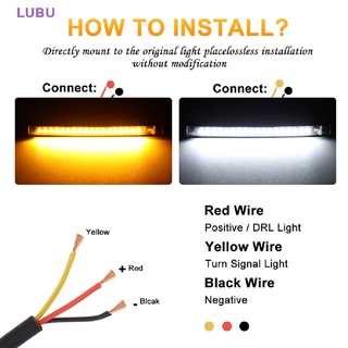 Lubu ใหม่ แถบไฟเลี้ยว LED DRL กระพริบ สําหรับรถจักรยานยนต์