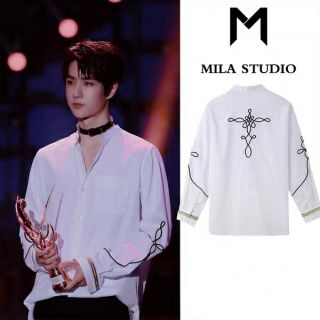 เสื้อ แบบหวังอี้ป๋อ ขึ้นรับรางวัล Shirt wangYibo Style