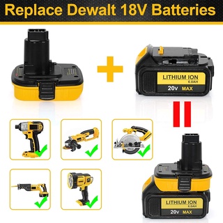 Fsfo_ อะแดปเตอร์แปลงแบตเตอรี่ DEWALT DCA1820 20V MAX เป็น 18V สําหรับเครื่องมือ 18 โวลต์