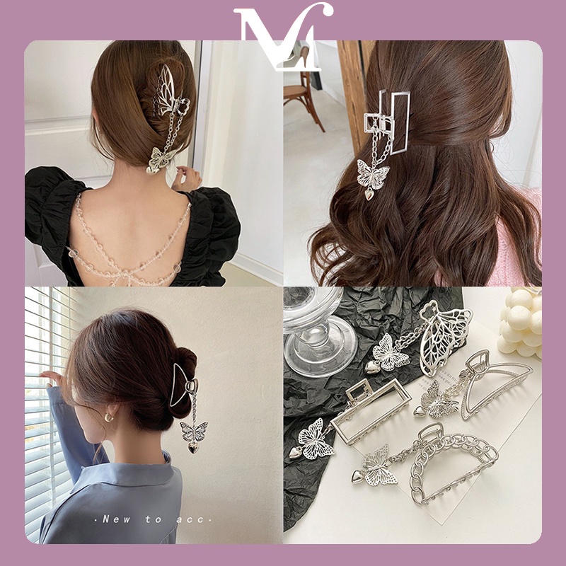 พร้อมส่งจากไทย กิ๊บติดผม จี้รูปผีเสื้อ หัวใจ สไตล์เกาหลี สำหรับผู้หญิงกิ๊บติดผมแฟชั่นไตล์สาวหวาน