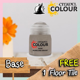 (Base) RUNELORD BRASS : Citadel Paint แถมฟรี 1 Floor Tile