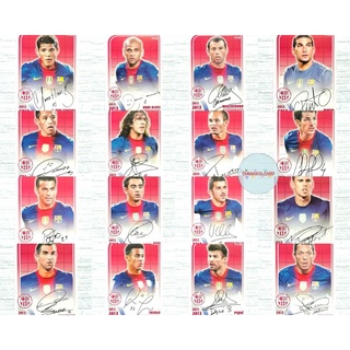 สติ๊กเกอร์ลายเซ็นต์ ทีมบาร์เซโลนา Panini sticker FC Barcelona Autograph 2012-13