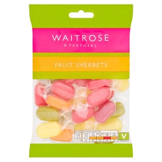 Waitrose Sherbet Fruit ลูกอมรสเชอร์เบทฟรุ๊ต ขนาด 200 กรัม