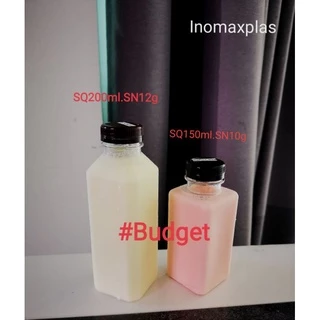 ขวดPETเหลี่ยม200ml.ปากสั้น 150ใบ/279 บาท(เฉลี่ยใบละ 1.86 บาท) #Budget#แพคประหยัดขวดไม่หนานะคะ