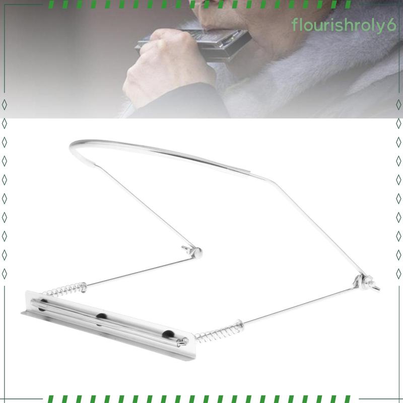 [ Harmonica Holder ขาตั้งคอ ปรับได้ มืออาชีพ รูสีทอง