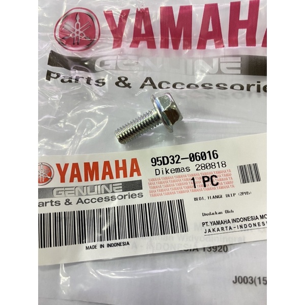 Y15 YSUKU Y150ZR BOLT FLANGED DEEP RECESS (1PC) SCREW ด้านหลังบังโคลนด้านในสีดํา 95D32-06016