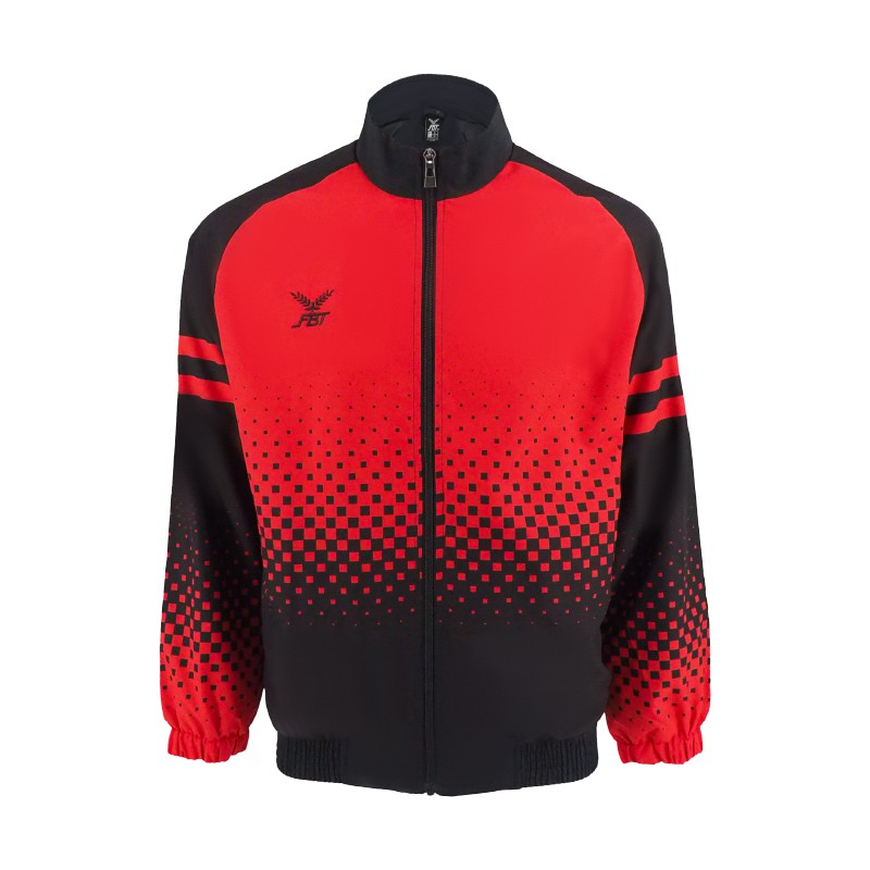 FBT เสื้อแจ็คเก็ตตัดต่อพิมพ์ลาย แขนยาวผ้าร่ม   เสื้อคลุมแจ็คเก็ต รหัส 12W668