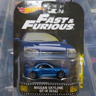 รถเหล็ก Hot wheels NISSAN SKYLINE GT-R (R34) FAST &amp; FURIOUS (Ib)