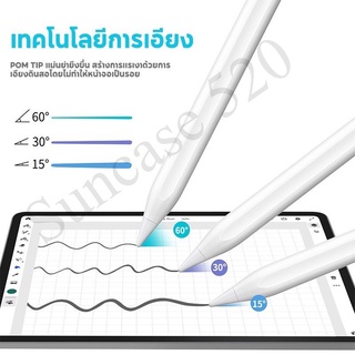 ปากการุ่นที่5 ปากกาสำหรับ วางมือบนจอ+แรเงาได้ ปากกาชาร์จเร็ว  pencil ปากกาสำหรับ iPad gen9 8,7,6,Air5 Air4,3 Mini6,5