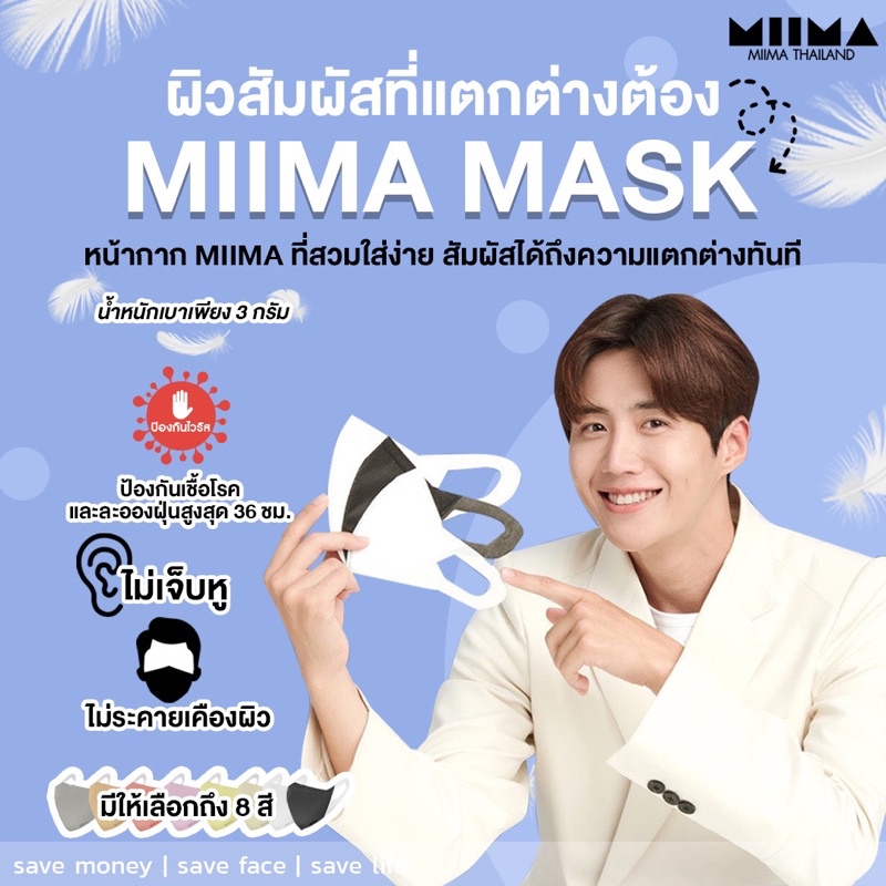 Size S (ผญ) หน้ากากอนามัย MIIMA(KF94)  สินค้าพร้อมส่ง❗