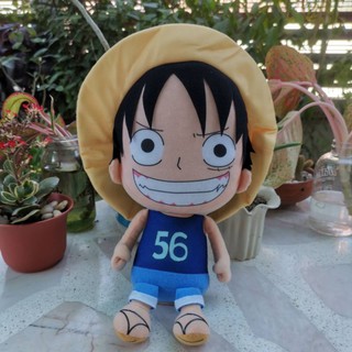 (ของแท้) ตุ๊กตา ลูฟี่ Lufy ชุดเสื้อกล้าม ไซต์ S จากการ์ตูน เรื่อง วันพีช Onepiece