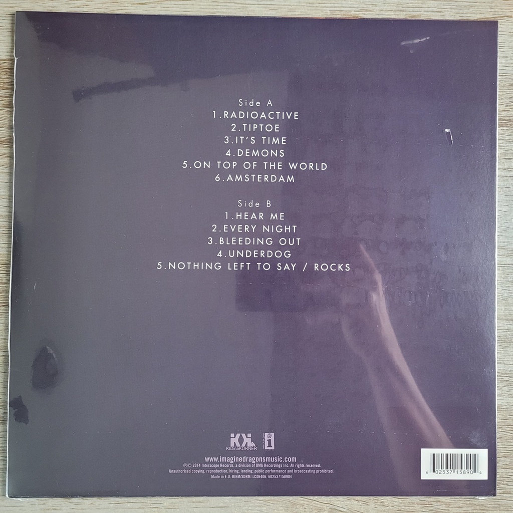 [แผ่นเสียง Vinyl LP] Imagine Dragons - Night Visions [ใหม่และซีล SS] - รูปที่ 2