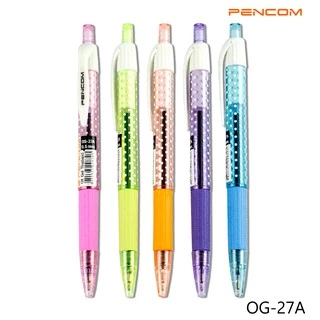 Pencom OG27/A-Fancy ปากกาหมึกน้ำมันแบบกด (รับใบเสร็จรบกวนแจ้งในหมายเหตุ)