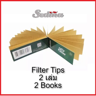 Sedina Filter Tips for rolling papers, 2 books, 60 x 21 mm, 50 filters per booklet. Fast Delivery