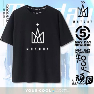 【cotton Tshirts👕】เสื้อยืดผ้าฝ้ายเสื้อยืด Mayday เสื้อยืด Ashin stayreal คอนเสิร์ตพร้อมพัดลมผ้าฝ้ายแขนสั้นเดียวกันรองรับ