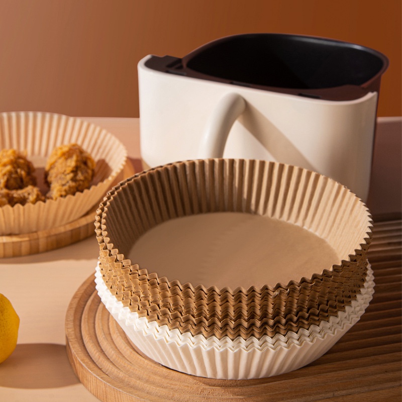 100PCS Air Fryer กระดาษ Air Fryer กระดาษทิ้งกระดาษเบเกอรี่ Air Fryer Oilproof กระดาษ Parchment Air F