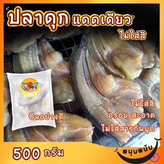 ปลาดุกแดดเดียวไม่ใส่สี 500 กรัม ปลาเค็ม ปลาแดดเดียว by รุ่งอรุณ