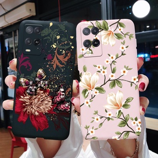 เคสโทรศัพท์มือถือ ซิลิโคนนิ่ม TPU ลายดอกไม้ สีแคนดี้ แฟชั่น สําหรับ OPPO A54 A74 4G 5G CPH2239 oppoa54 2021