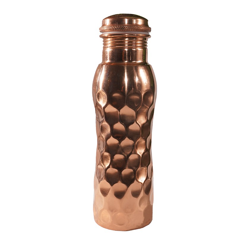 NATURAL EFE | DIAMOND COPPER WATER BOTTLE | ขวดน้ำทองแดง ไดมอนด์