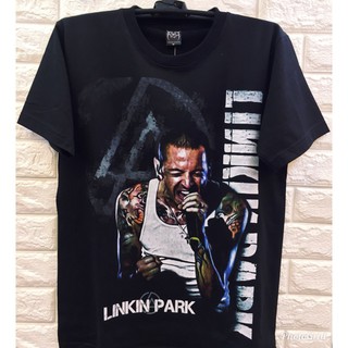 เสื้อยืดอินเทรนด์ผู้ชายอินเทรนด์ผู้หญิง2021 เสื้อยืดแขนสั้น rock band linkin park สําหรับผู้ชายS-3XL