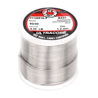 ULTRACORE ตะกั่วขด 60/40 ขนาด 1.2 มม หนัก 0.25 ปอนด์ ตะกั่วบัดกรี อุลตร้าคอร์