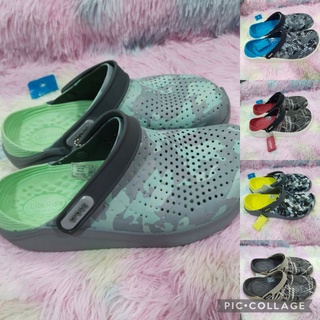 รองเท้า Crocs LiteRide Clog แบบลายพลางทหาร เท่ มีสไตล์ มาใหม่ พร้อมส่ง