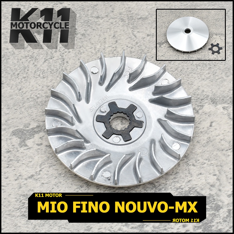 ชามใบพัดหน้า + เเหวนดาว mio fino nouvo-mx ใส่กับรุ่นเก่า ชามใบพัดหน้าเดิม มีโอ ฟีโน่ นูโว ชามนอก  5TL สินค้าใช้ดี