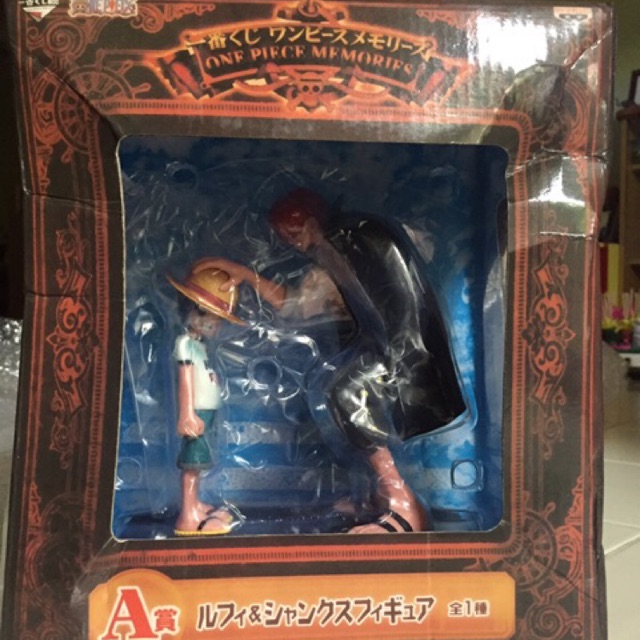 โมเดล วันพีช One Piece Anime Shanks + Straw Hat Luffy