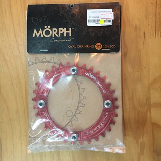 ทักรับโค้ดจ้า[TYROBIKE]- ใบจานแต่ง Morph ROUND 32T 104BCD RED 9 10 11SP COMMON15 77771298