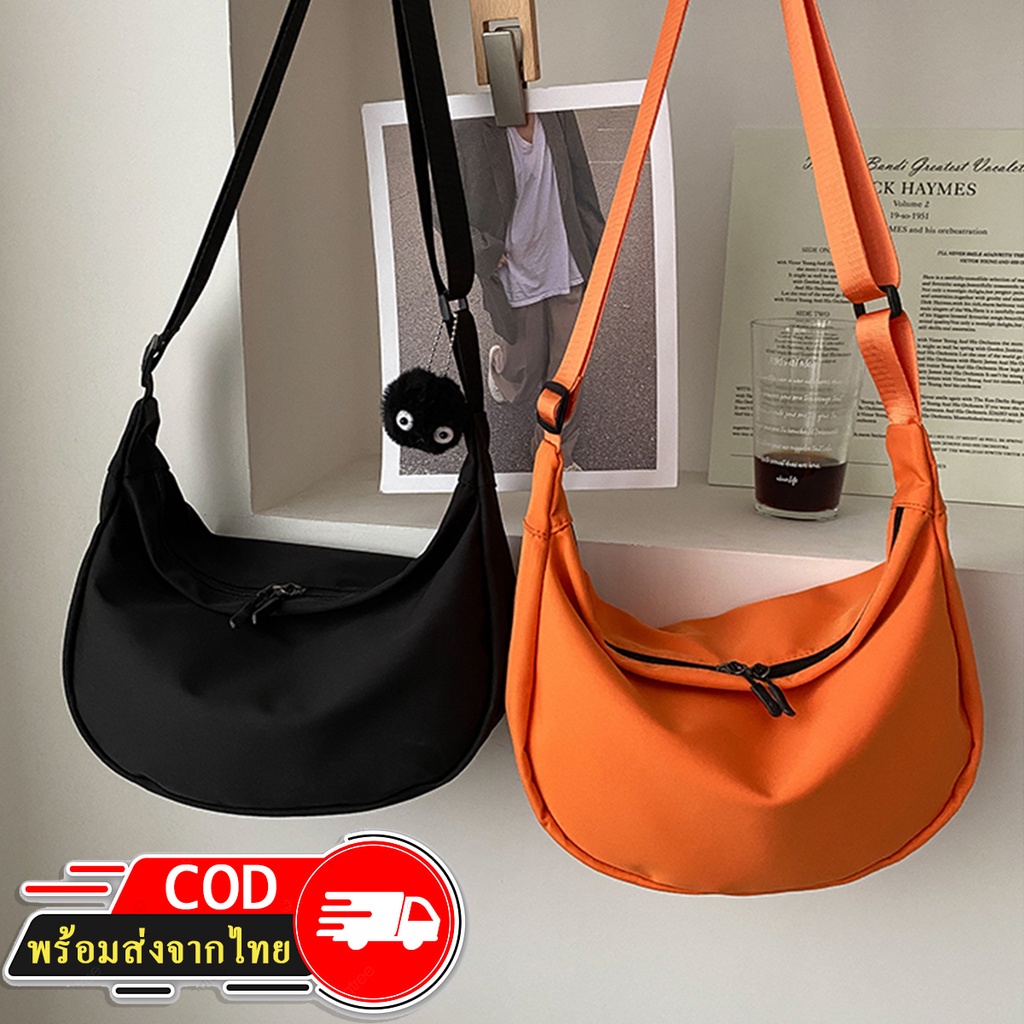 ROOTOTE(R1743) กระเป๋าแฟชั่นสะพายข้างผ้าไนล่อนแฟชั่น สีสดใส มี 4 สี