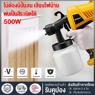 🔥HILDA กาพ่นสีไฟฟ้า 500Wรุ่นงานหนัก เครื่องพ่นสีไฟฟ้า Paint Sprayer รุ่นงานหนัก ใช้ได้ทั้งสีน้ำ สีน้ำมัน 800ml