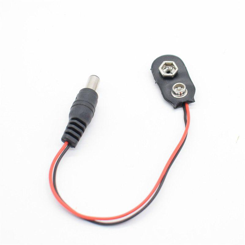 สายเคเบิ้ล DC Plug to 9V Battery Clip I Type 5 ชิ้นสำหรับ Arduino