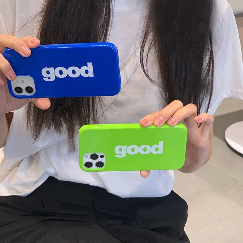 [Lemon] เคสโทรศัพท์มือถือนิ่ม กันกระแทก พิมพ์ลายตัวอักษร สีน้ําเงินเข้ม แวววาว เรียบง่าย สร้างสรรค์ สําหรับ iPhone 14 14pro 14promax 14plus 13promax 13pro 13 7 8 7plus 8plus 11 12 X XS XR XSMAX 12pro 111promax 12promax12promax /