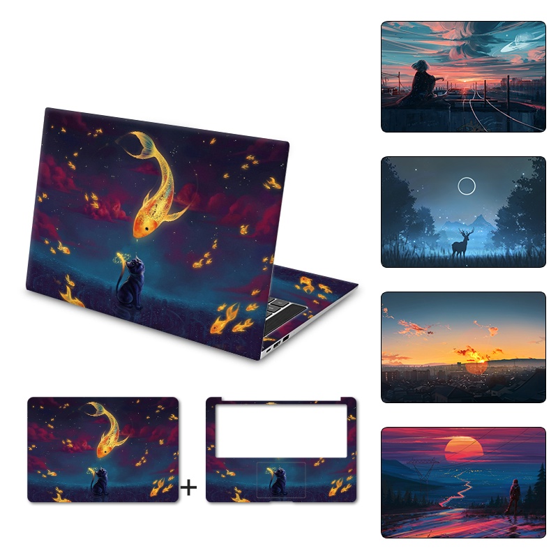 สําหรับ Asus, Acer, HP, Huawei, Lenovo, Thinkpad, Dell คอมพิวเตอร์ Decal แล็ปท็อปฟิล์ม 10-17 นิ้ว PVC กันน้ํา Anti-Scratch Scratch สีสันแล็ปท็อปสติกเกอร์ผิว