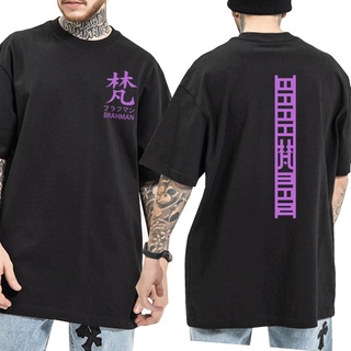 เสื้อยืดคอกลมcrew neckเสื้อยืด ผ้าฝ้าย 100% พิมพ์ลายอนิเมะ Tokyo Revengers สีม่วง สําหรับผู้ชาย คู่รักS-4XL