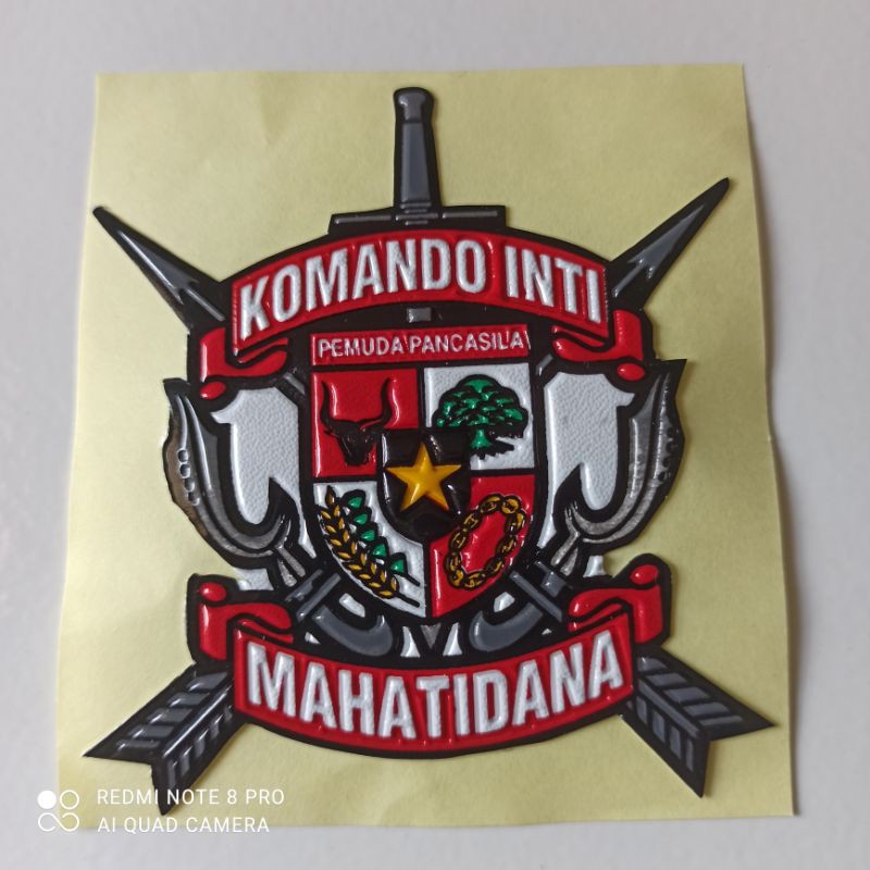PP LOGO EMBOSED STICKER (PANCASILA YOUTH) COMMANDO CORE / PP LOGO STICKER STICKER
